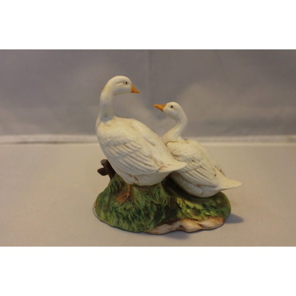 Vintage HOMCO #1459 Mother/Father DUCK w/Baby DUCKLINGS Family Ceramic - Picture 5 of 8